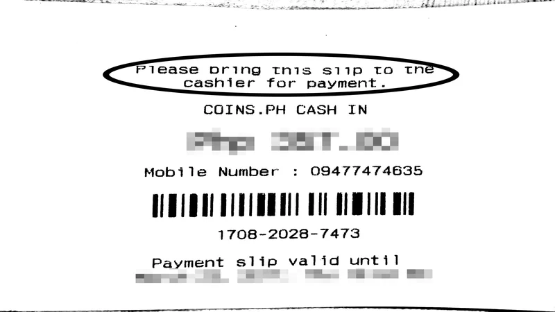 Cebuana Lhuillier OTC Cash-In Payment Screen and Mobile App Integration